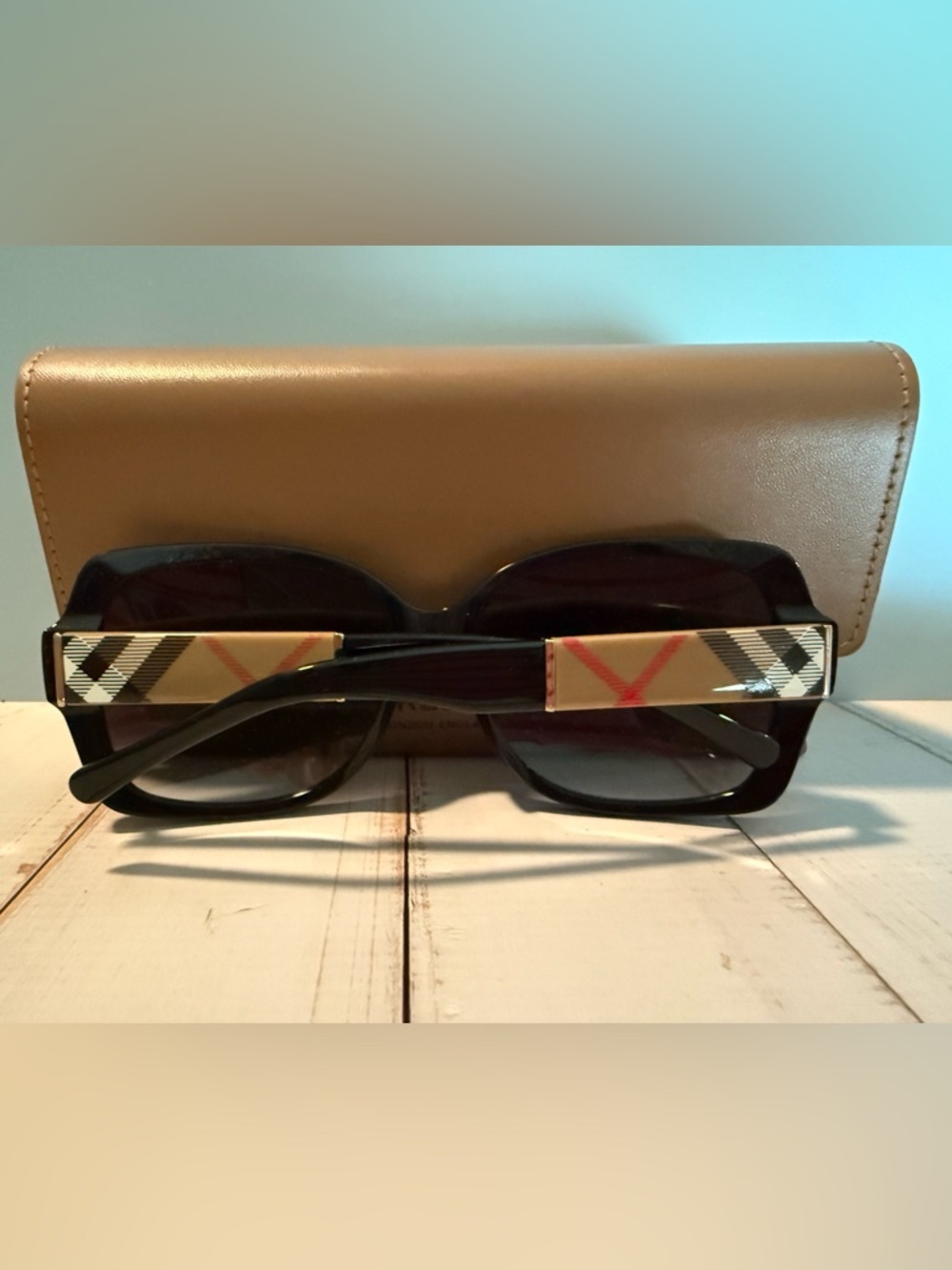 Burberry Women’s Black Oversized Square Sunglasses - Picture 2 of 5